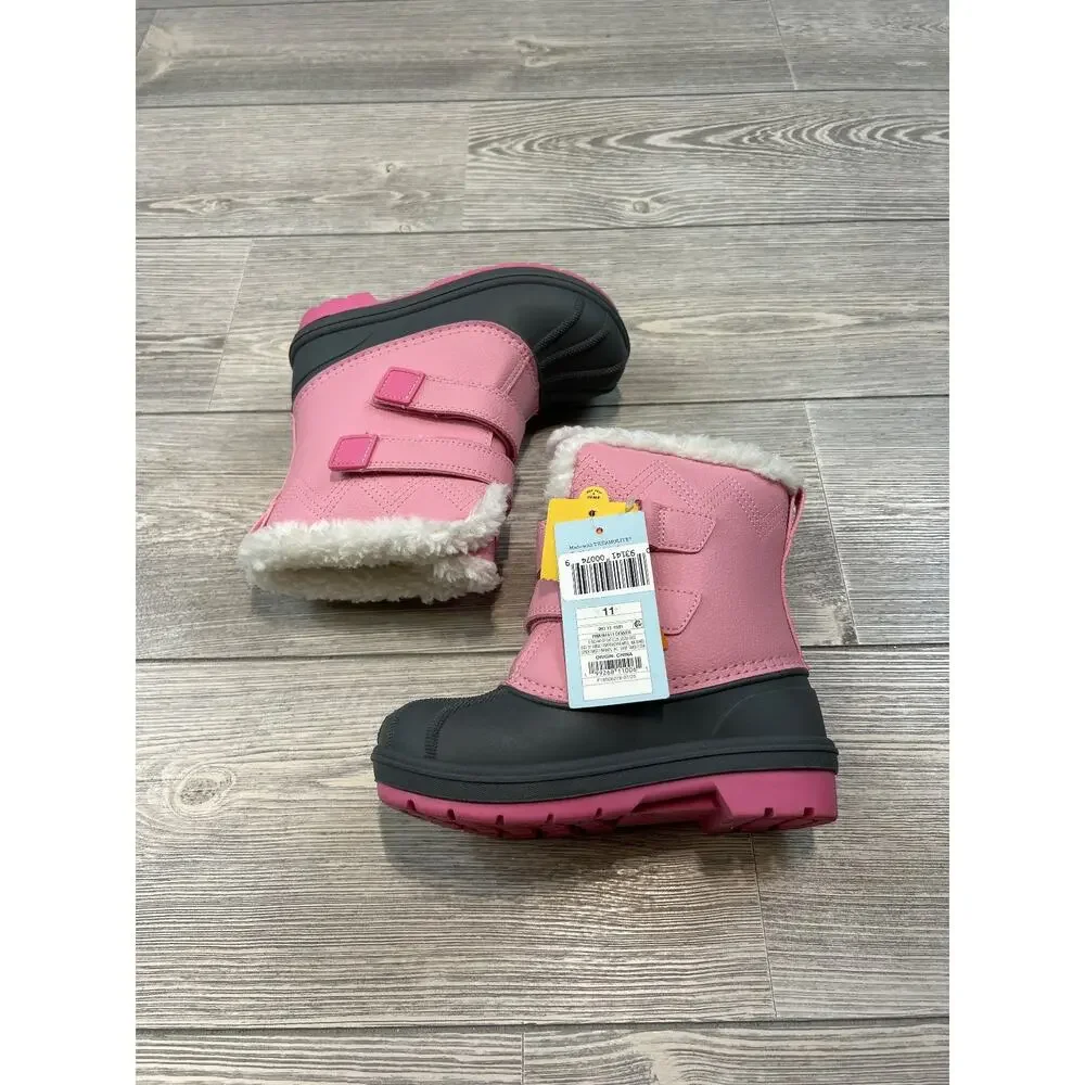 Cat & Jack Toddler Denver Winter Boots Pink 11 NWT